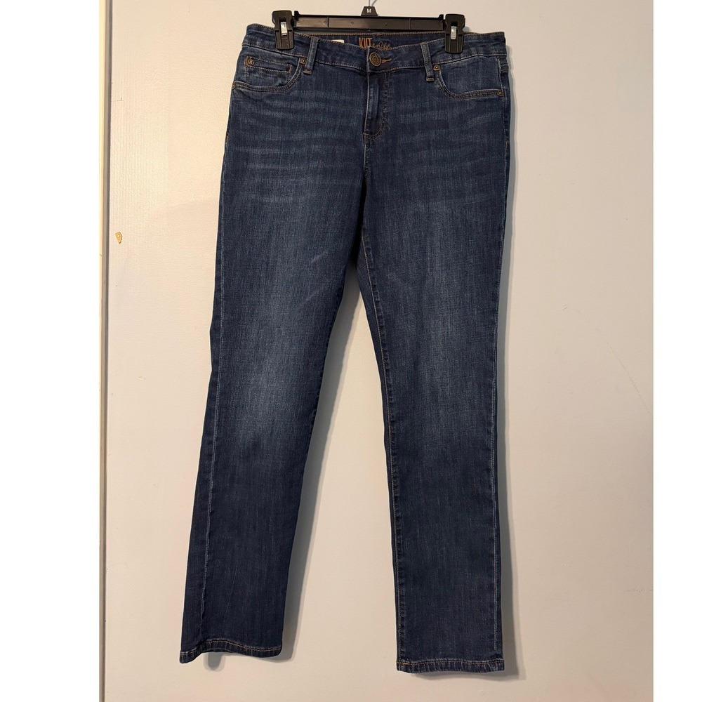 KUT from the Kloth Size 8 Katy Boyfriend Jeans Dark Wash Stretch Denim 2114
